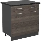 Vicco R-Line Keukenonderkast – 80 cm, WB Antraciet Edel grijs