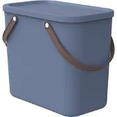Rotho ALBULA, opbergbox, blauw, rechthoekig, kunststof, effen kleur, voor binnengebruik