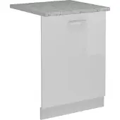Vicco R-Line Vaatwasser deksel – 60 cm, WB Marmer Wit Hoogglans