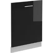 Vicco R-Line Vaatwasserfrontpaneel – 60 cm zonder werkblad Zwart hoogglans