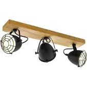 Eglo Plafondlamp Gatebeck Hout 3 Lichts