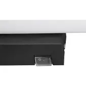 TRIO Wandlamp Mattimo, zwart, Badkamer, metaal, Modern, Wandlamp