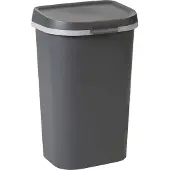 Allibert afvalbak Mistral Flat antraciet 50 liter