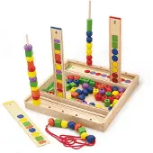Viga Toys - Kralenspel - Kleur & Vorm Volgorde