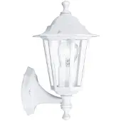 Eglo LATERNA 5, Buitenwandlamp, Wit, Glas, IP44, Klasse I, Transparant