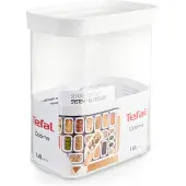 Tefal Optima N1141110, Doos, Overig, 1,6 liter, Transparant, Wit, Styreen-methylmethacrylaat (MS), Kunststof
