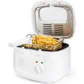 Clatronic Friteuse met een inhoud van 2,5 liter | inclusief olie | met geur- en vetdampfilter en een anti-aanbakoliecontainer | Traploos instelbare thermostaat | FR 3771
