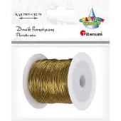 Titanum Floristikdraad Goud 0,45 mm 30 m - Flexibel en Sterk