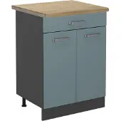 Vicco R-Line Keukenonderkast – 60 cm, WB Eik Blauw-grijs