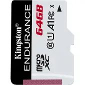 Kingston Flash High Endurance 64GB, microSDXC, Surveillance