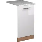 Vicco Fame-Line Vaatwasserfrontpaneel – 45 cm, WB Marmer Wit Hoogglans