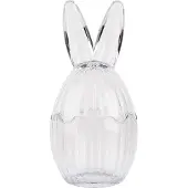 Clayre & Eef Glazen potje Ei Ø 10x21 cm Transparant Glas