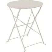 Oviala - Licht beige stalen klaptafel - Annecy
