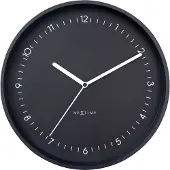 Nextime Berlin wandklok | aluminium | zwart | 30 cm