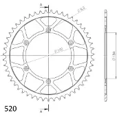 Supersprox Stealth 50d Rst460x50gld Achtertandwiel