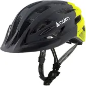 Cairn Fusion Led USB Mat Helm Zwart/Geel || Maat: L (59-62 cm)