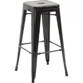 CLP Josh V2 metalen barkruk - Zwart