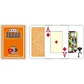 Modiano poker speelkaarten oranje 2 index