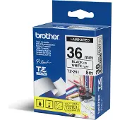 Brother TZE261 36mm Standard Laminated Black On White