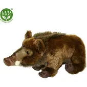 Rappa pluche wildzwijn, 37 cm, milieuvriendelijk knuffeldiertje/speelgoed