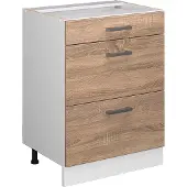 Vicco R-Line Keukenonderkast – 60 cm met laden, zonder werkblad Sonoma