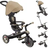 Globber Explorer Trike 4 In 1 Tricycle Stroller Zilver