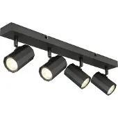 Globo Lighting Grijze plafondlamp James 4-lichts