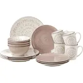 Ritzenhoff & Breker Combi-servies Valencia elk exemplaar is uniek, 16 delen, voor 4 personen (set, 16-delig)