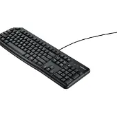 Logitech Toetsenbord Bedraad QWERTY (US) zonder bluetooth Zwart K120