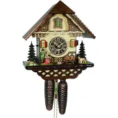 Trenkle - 8516 - Wandklok in chaletstijl met kuil - 8-daags kettingaangedreven uurwerk - Kuckuck Classic