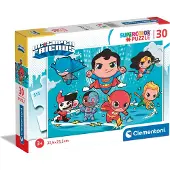 Clementoni Supercolor DC Comics Superfriends, 30 stuks, thema: stripfiguren, geschikt voor kinderen vanaf 3 jaar