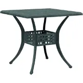 vidaXL Tuintafel 80x80x75 cm gietaluminium groen