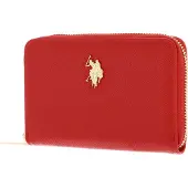 U.S. POLO ASSN. Portemonnee Jones Zip Wallet Red Rood
