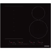Heinner HBHI-M4ZB1FXSMTC, zwart, inbouwmodel, 59 cm, inductiekookplaat met zones, glasplaat, 4 zones