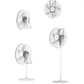 Taurus BOREAL 16CR GO, Binnenventilator met bladen, Wit, Geschikt voor vloer of wandmontage, Diameter 40 cm, Bediening via knoppen, Afstandsbediening, 8 uur timer
