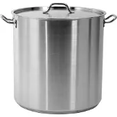 TRIZERATOP Kookpan RVS Hoog met Deksel 45x45cm 71,6L