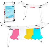 Massido Lydia, inklapbare wasdroger voor delicate kleding. 27 meter, wit