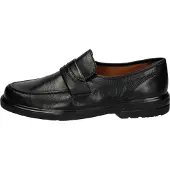 Sioux Huisschoen 'Slipper Herren 28950 Echtleder in schwarz' zwart
