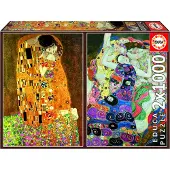 Educa - Puzzel - Klimt - 2 x 1000 stukjes - Legpuzzel - Art collection