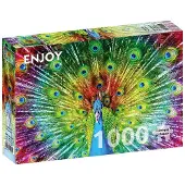 Enjoy Puzzel gekleurde pauw 1000 delen 1 St