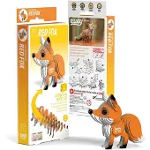 Carletto Deutschland 3D Puzzel - Rode Vos - Bosdieren - Duurzaam - Verzamel Ze Allemaal - 6 Jaar