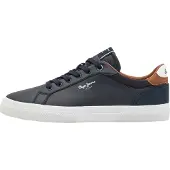 Pepe Jeans Sneakers laag 'Kenton Court' navy / bruin / wit