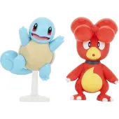 Jazwares Pokémon Battle Figure Set Figure 2-Pack Magby & Squirtle #5 Mini-Figuur