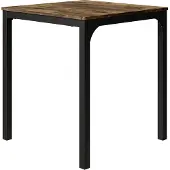 Vicco Eettafel Fyrk Zwart/eiken rustiek 70 x 70 cm, Model 51767