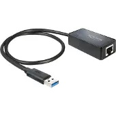 DeLOCK USB 2.0 Adapter [1x USB-A-stekker - 1x Gigabit-LAN (1/2.5/5 Gbit/s)] 62121 50 cm