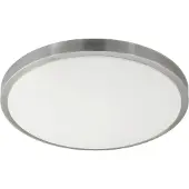 Eglo Competa 1 - Wand/Plafondlamp - 1 Lichts - Ø 430mm. - Wit, Nikkel-Mat
