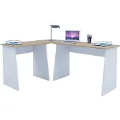 VCM Masola bureau decor wit/Sonoma eik.