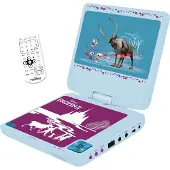 Lexibook Frozen Draagbare DVD-speler 7" draaibaar scherm met USB-poort en oordopjes