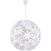 Globo Hanglamp Stella, dimbaar, wit / opaal, Woon-/ Eetkamer, Kunststof, Modern, hanglamp