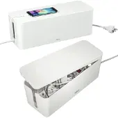 Hama opbergbox stekkerdoos maxi wit